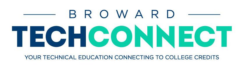 Broward TechConnect logo with subheadline: Your Technical Education Connecting to College Credits