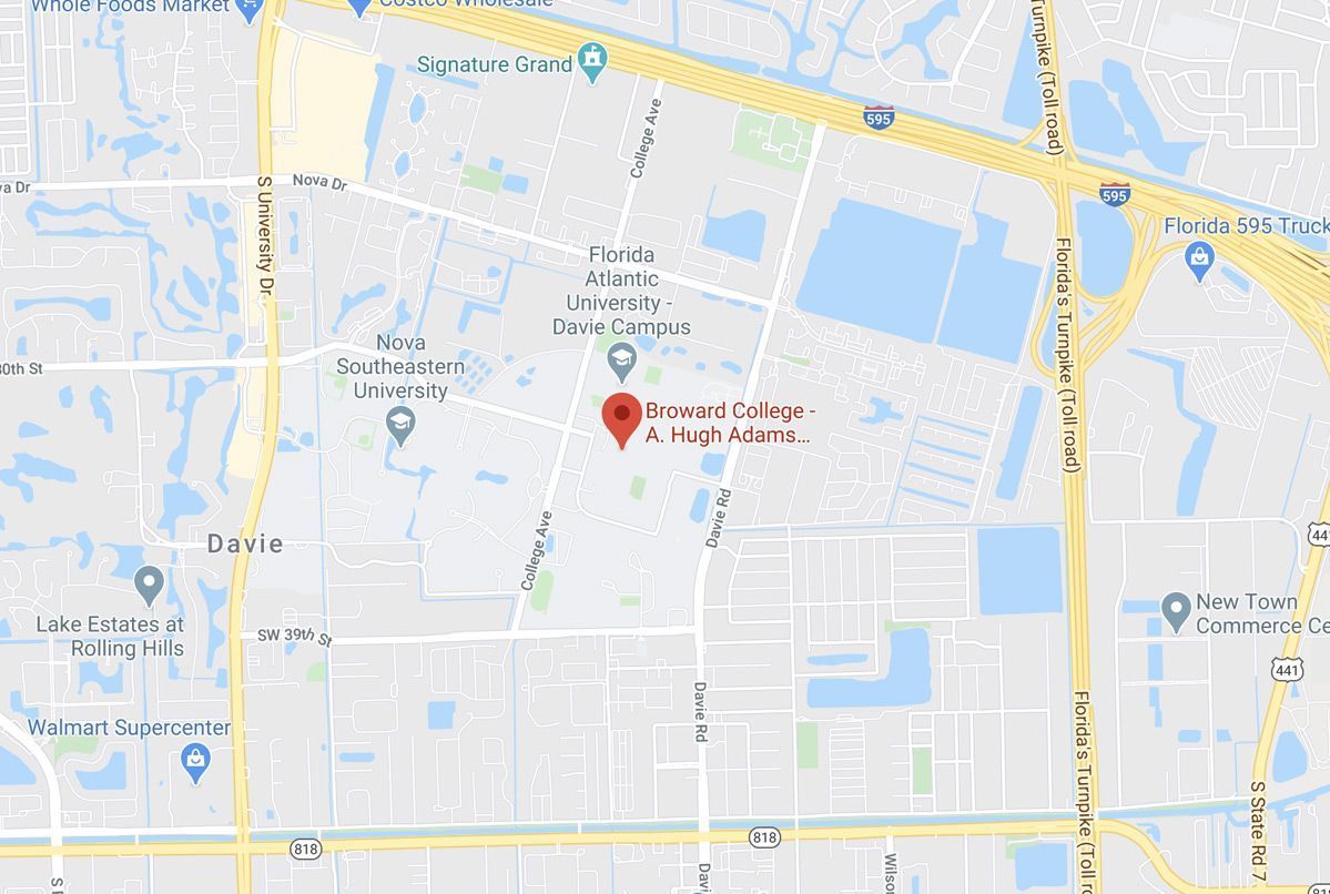 Google Map Davie Florida - Central Campus Gm