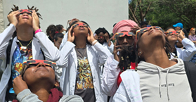 Broward College Students Witness Solar Eclipse image