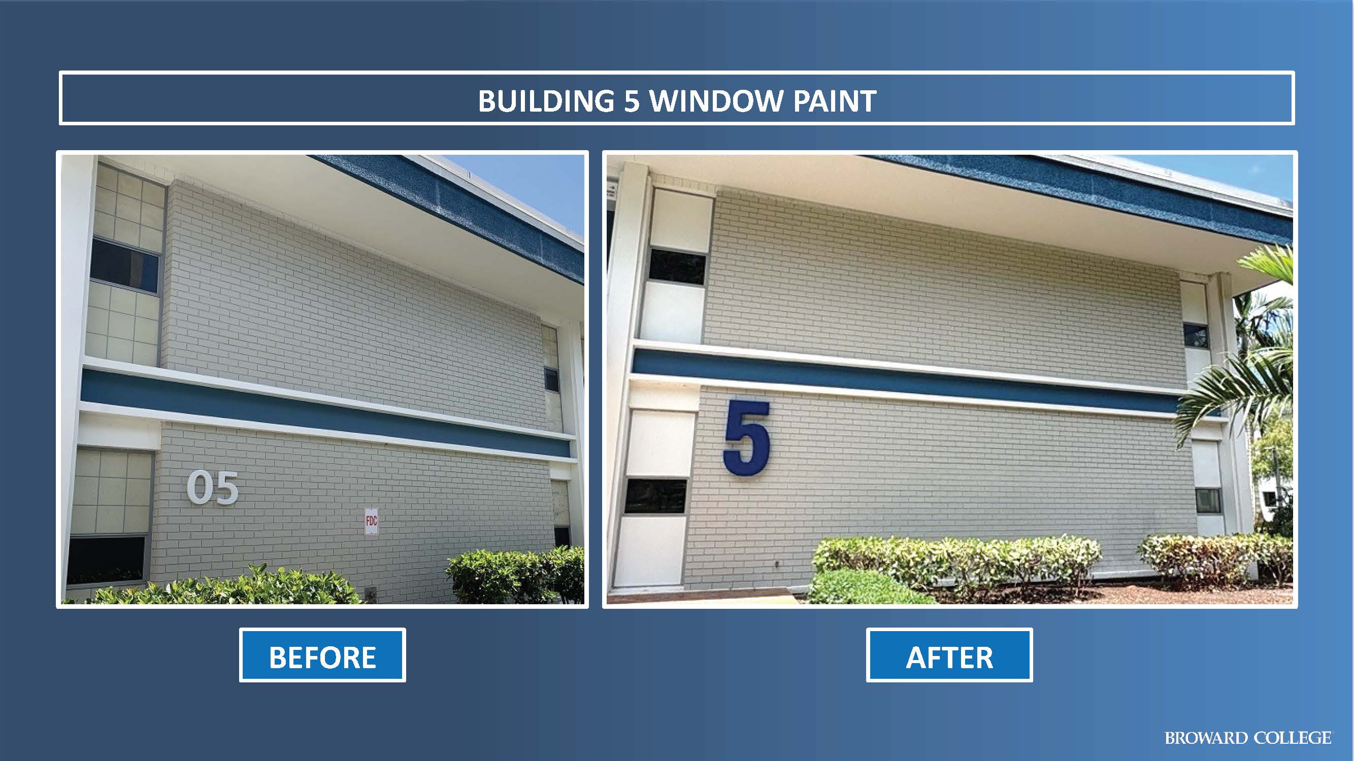 2025 Building 5 Window Paint