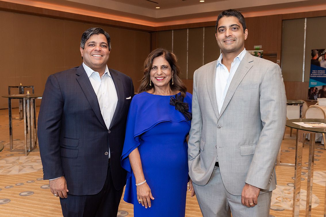 Left to Right, Dev Motwani, Ramola Motwani, and Nitin Motwani