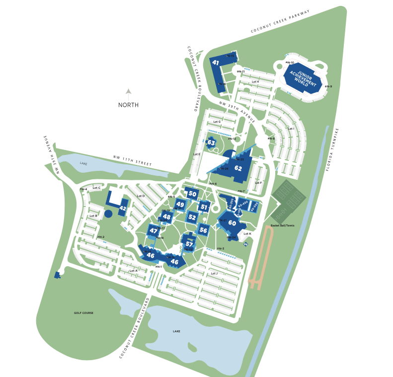 north campus buildings map