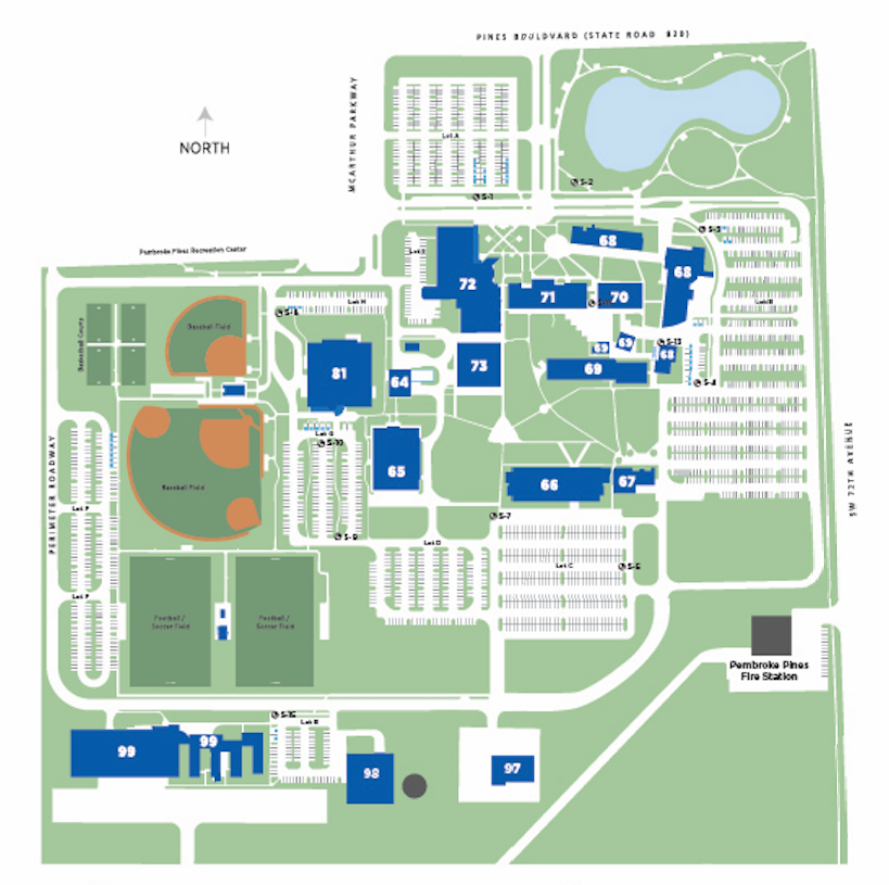 south campus buildings map