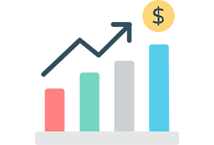 graph pointing up