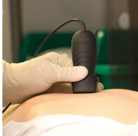 body part showing ultrasound simulation