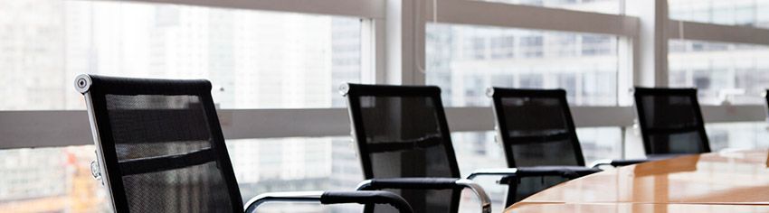 chairs in a conference room