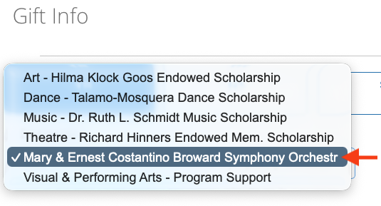 symphony donate instruction