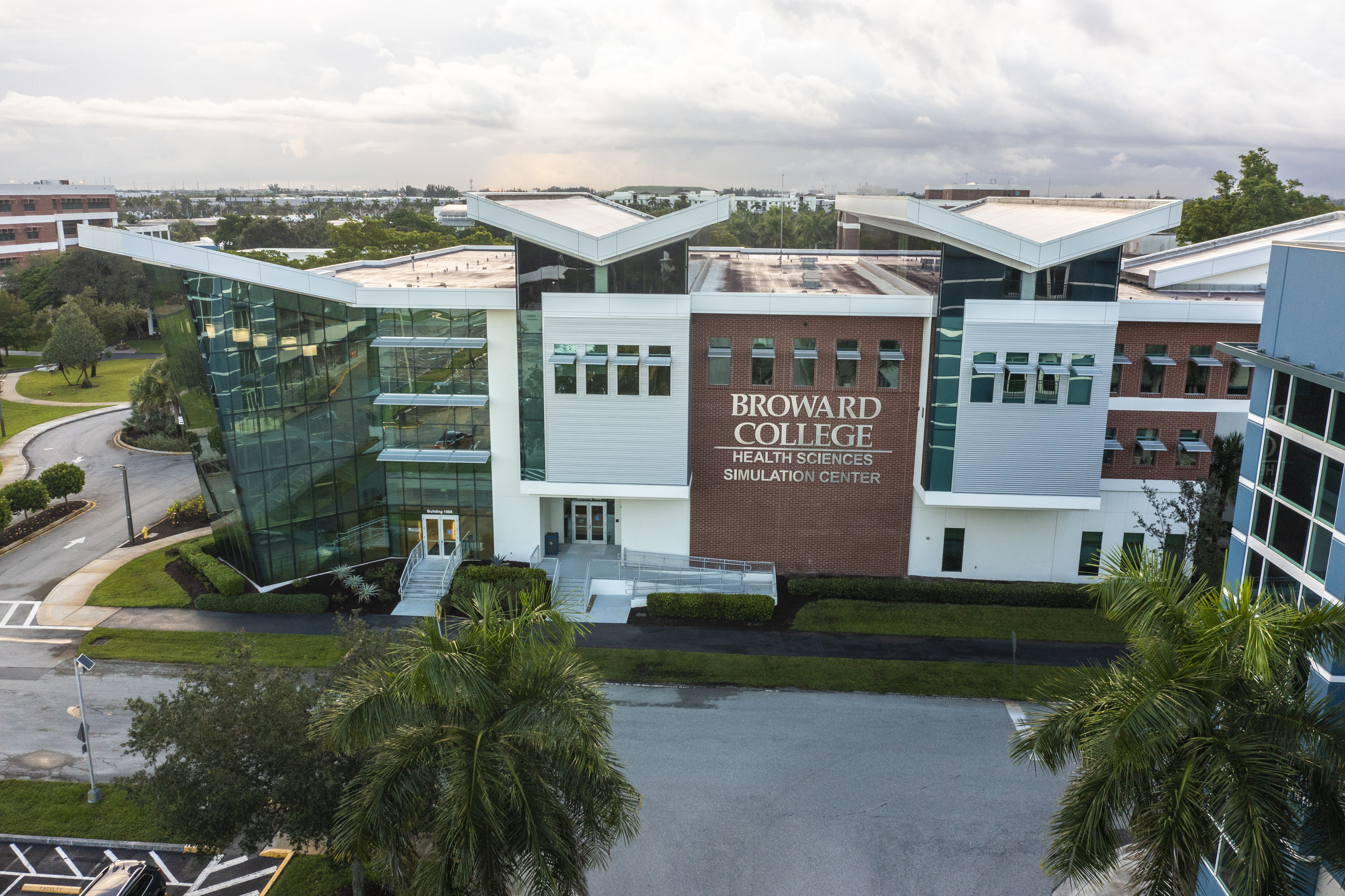 Image of the central campus library entrance